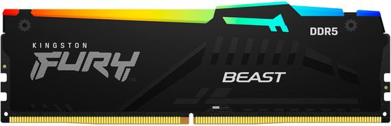 Пам&#039;ять ПК Kingston DDR5 64GB KIT (32GBx2) 5600 FURY Beast RGB XMP KF556C40BBAK2-64 | Зображення 3