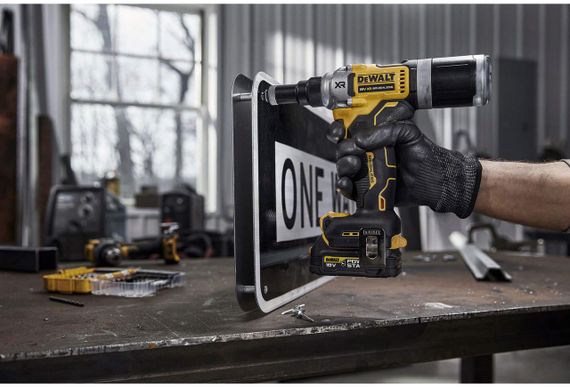 Заклёпочник аккумуляторный бесщёточный Диаметр закл. 4.8 - 6.4 мм DeWALT DCF414NT | Зображення 7