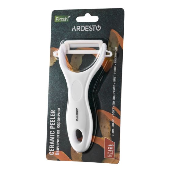 Овочечистка ARDESTO керамічна Fresh, кераміка, пластик, білий (AR8340W) | Зображення 3