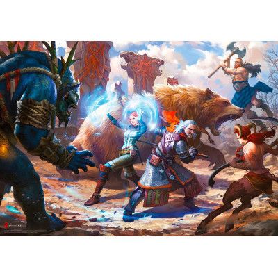 Пазл GoodLoot Witcher: Geralt & Triss in Battle 1000 элементов (5908305233619) - Топ Продаж! | Зображення 4