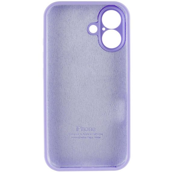 Чехол Silicone Case Full Camera Protective (AA) для Apple iPhone 16 (6.1") Сиреневый / Dasheen | Зображення 4
