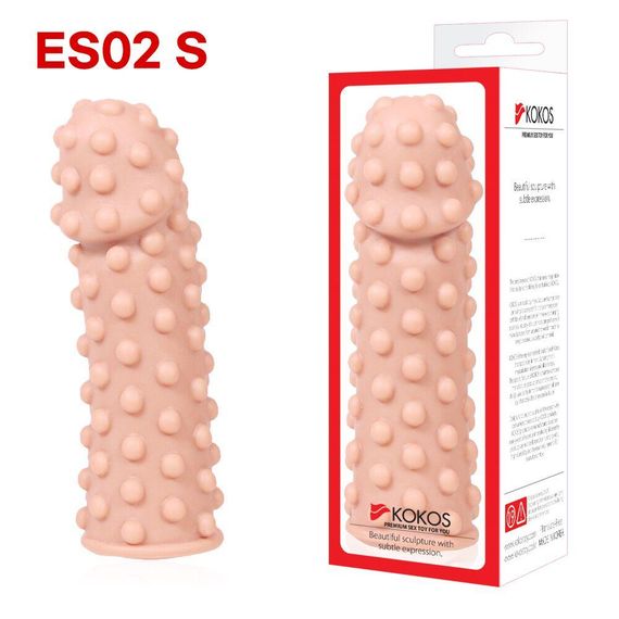 Насадка на член Kokos Extreme Sleeve ES.02 размер S, Телесный | Зображення 3
