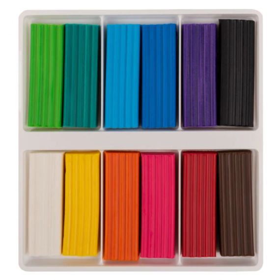 Пластилін Classic 1В 540671 12 кольорів Різнокольоровий shop (4823095406719) | Зображення 1