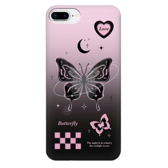 Чохол для iPhone 7 plus / iPhone 8 plus /  Чохол на замовлення Принт: Метелики