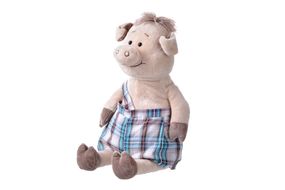 Мягкая игрушка Same Toy Свинка  в комбинезоне 45см THT706 (THT706)