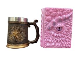 Подарунковий набір Кухоль 3D Друїд Ігграсиль і Блокнот 3D «Дракон Єдинорога»