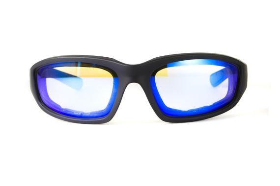 Окуляри фотохромні (захисні) Global Vision KickBack Photochromic (G-Tech™ blue) Anti Fog, фотохромні дзеркальні сині | Зображення 4