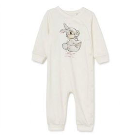 Дитячий комбінезон-сліп H&M 104 см Кремовий (24100201)