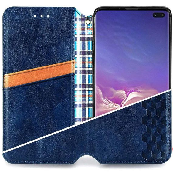 Шкіряний чохол-книжка GETMAN Cubic (PU) для Xiaomi Redmi Note 9s / Note 9 Pro / Note 9 Pro Max Штучна шкіра, Слот для візитки, Червоний | Зображення 5