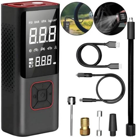 Компрессор портативный аккумуляторный Car Air Pump ATJ-6988