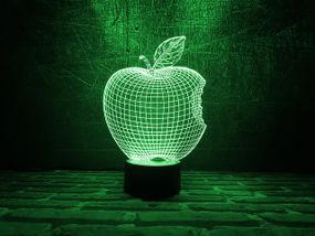 Сменная пластина для 3D светильников "Apple" 3DTOYSLAMP