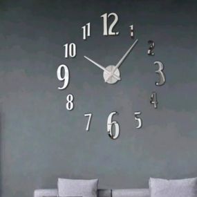 Настінний годинник ZH1725 Срібло
