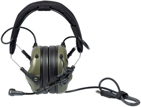 Активні навушники Earmor M32X Mod4 Green з мікрофоном (сумісні з ARC Rail ) | Зображення 1
