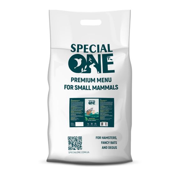 Повнораціонний корм ТМ Special One для хомʼяків, декоратиних пацючків та дегу  10 кг | Зображення 1
