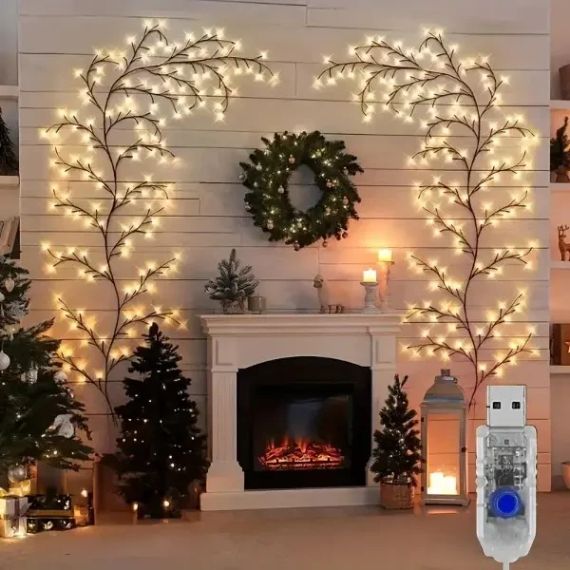 Гирлянда 1,5 м 144 LED, USB, 8 режимов, теплый свет | Зображення 1