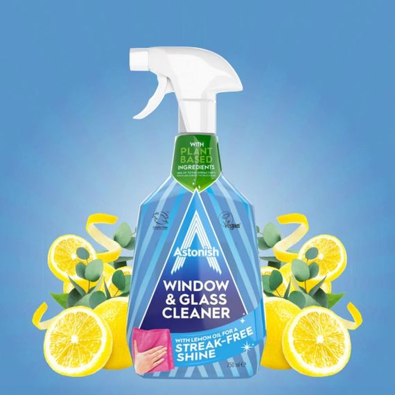 Засіб для миття вікон і скла без розводів Astonish 750 мл
