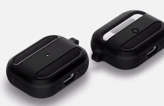 Силиконовый чехол Primo Rubber для наушников AirPods 3 (MME73) - Black | Зображення 3