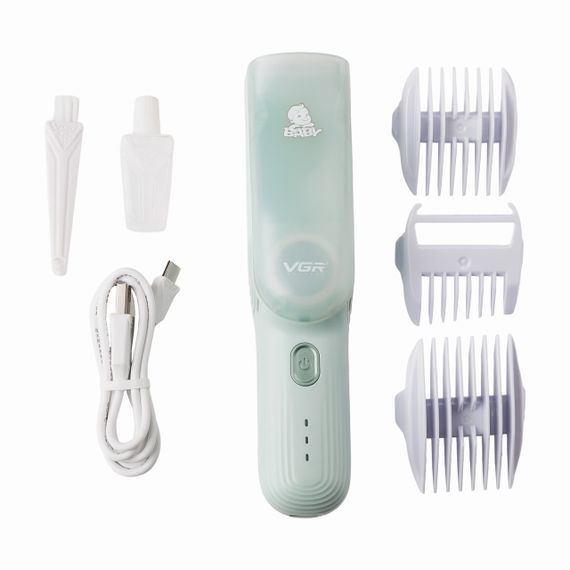 Дитяча машинка для стрижки з насадками акумуляторна безшумна VGR V-155 | Зображення 6