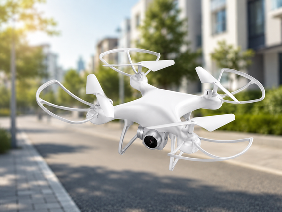 Квадрокоптер з камерою та пультом керування / Дрон зі стабілізацією Drone X8 Білий | Зображення 1