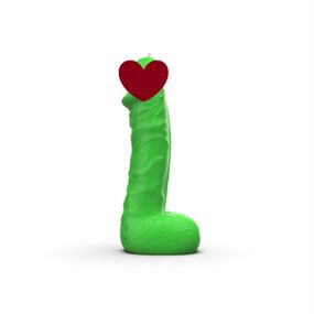 Свеча в виде члена Pure Bliss BIG Green 18 см Sex Aura