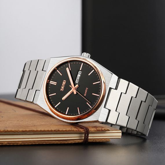 Skmei 9288SIRGBK Silver-Rose Gold-Black | Зображення 3