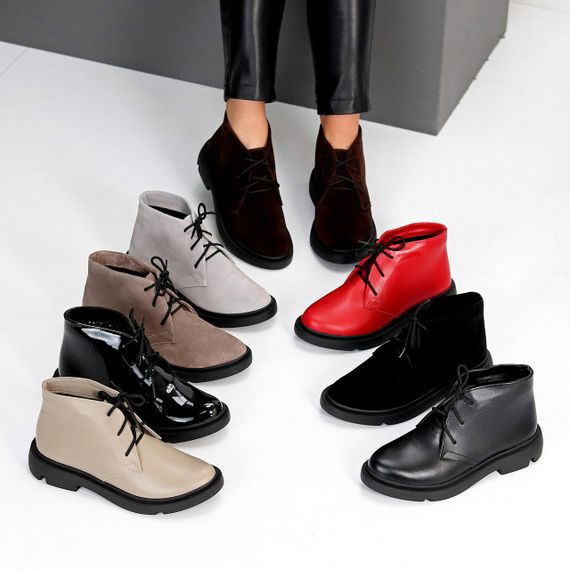 Яскраві червоні черевики натуральна шкіра в асортименті | Зображення 8