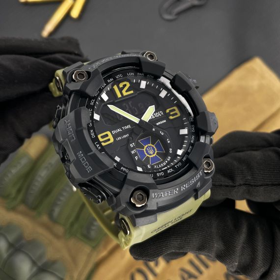 Чоловічий годинник Awarder 004 СБУ Army Green-Black | Зображення 3