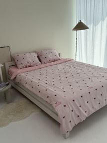 Постільна білизна євро Dushka Home Муслін 40986 200х220 см