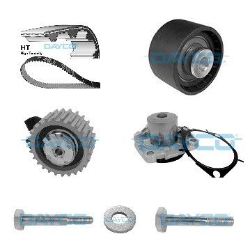 Ремень ГРМ компл. + помпа Fiat Doblo 1.6 MJET 10- / Opel Combo 1.6 CDTI 12-, Dayco, KTBWP7610,