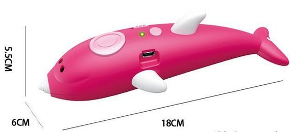 3D Ручка з трафаретами Дельфін Набір для дитячої творчості 3dPen Dolphin 9003 | Зображення 4