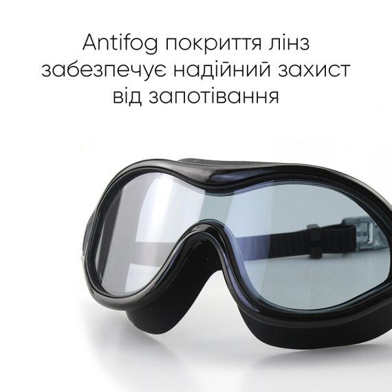 Маска для плавання Renvo Malawi Уні Anti-fog Чорний OSFM (2SM120-01) | Зображення 2