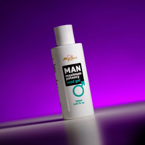 Інтимний гель-лубрикант для чоловіків - MyLove Man Maximum Potency Med Gel, 150 мл | Зображення 1