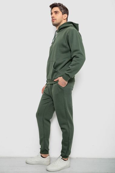 Спортивный костюм мужской на флисе, цвет хаки, 244R9162 | Зображення 2