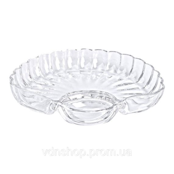 Блюдо сервірувальне для закусок із соусником 21х19х3 см скляне HP-YH-58 | Зображення 2