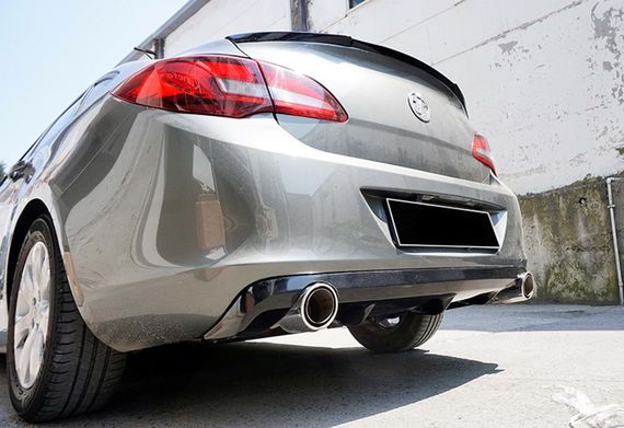 Задній дифузор DPT V-1 (SD, чорний глянець) для Opel Astra J 2009-2015 рр | Зображення 2