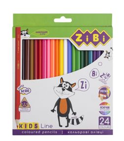 Олівці кольорові 24 кольорів, KIDS LINE ZB.2416 ZiBi (4823078932396)