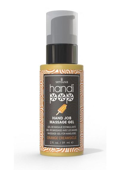 Смачний гель для вишуканих мануальних та оральних пестощів Sensuva — Handipop Orange Creamsicle 59мл Sex Aura