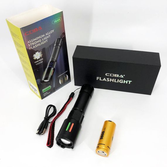 Пылевлагозащищенный фонарик CB-611-TG, Алюминиевый фонарь 18650, Фирменный ручной фонарь TX-62 | Зображення 7