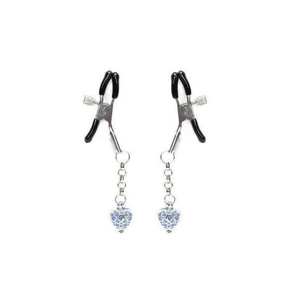 Затискачі для сосків Liebe Seele Glow-in-dark Nipple Clamps Blue sexstyle