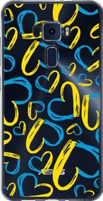 Чехол на Asus Zenfone 3 ZE552KL Сердца UA "5292u-448-17620"