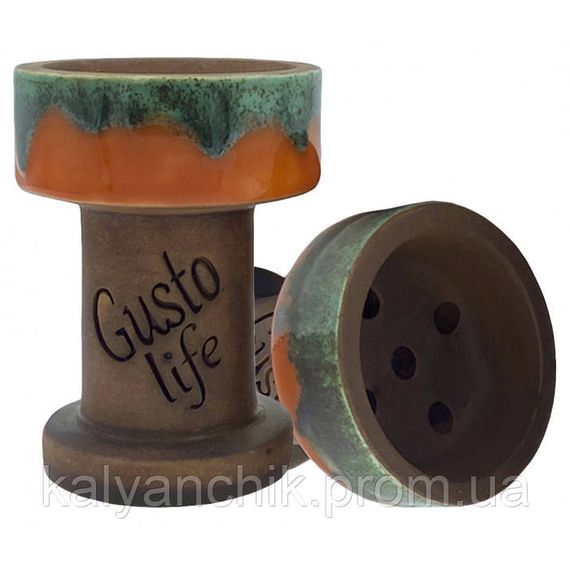 Чаша для кальяна Gusto Bowls Rook (Orange/Green)