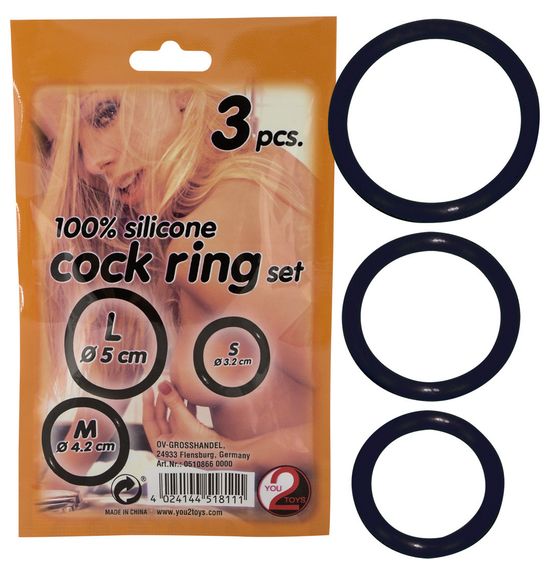 Эрекционные кольца Silicone cock ring 3 sexstyle | Зображення 1