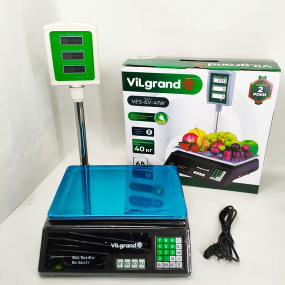 Весы электронные 50 кг торговые для магазина ViLgrand, Торговое оборудование весы для магазинов ZK-42 | Зображення 3
