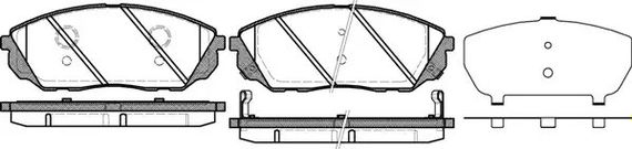 Колодки передні гальмівні Kia Sorento 02-(sumitomo), WOKING (P1141312) | Зображення 7
