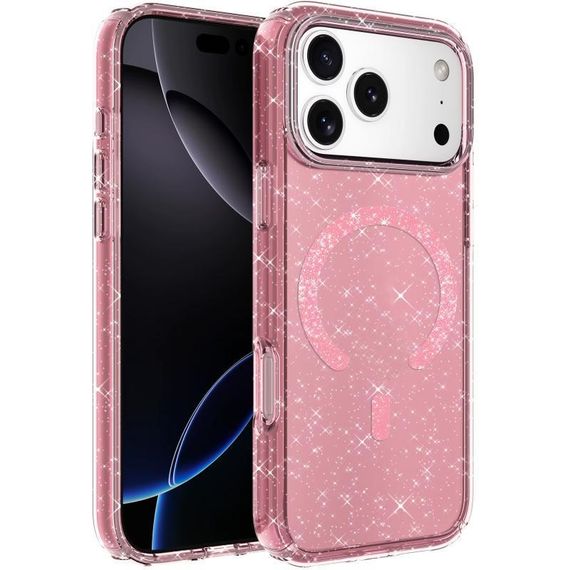 Чохол TPU Eclipse Sparkle (MagFit) для Apple iPhone 17 Pro (6.3") Pink