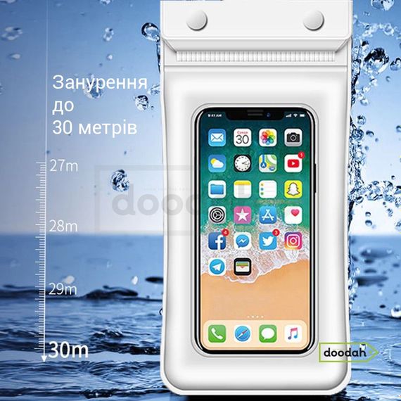 Водонепроникний чохол для телефону для підводної зйомки - Essager FT-2 White | Зображення 3