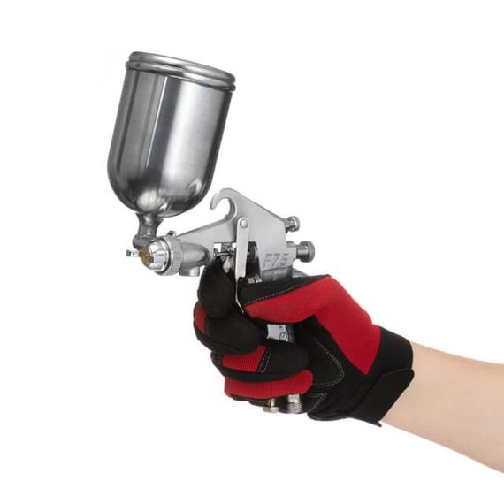 Фарбопульт пневматичний HP, форсунка 1.5 мм, верхній металевий бачок 400 мл., 5бар INTERTOOL PT-02021 | Зображення 4