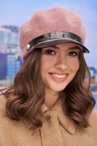 Берет с козырьком «Иви» (4953) темная пудра
