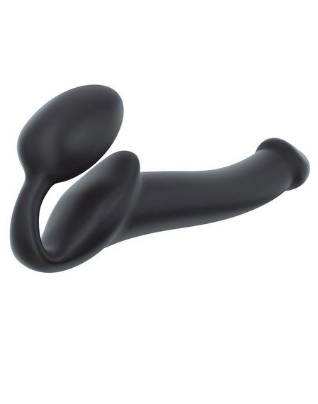 Безремневой страпон Strap-On-Me Black M, полностью регулируемый, диаметр 3,3см | Зображення 1