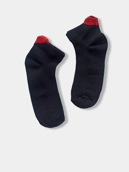 Шкарпетки короткі для дівчинки сіточка з малюнком сердечка Twinsocks  чорні
